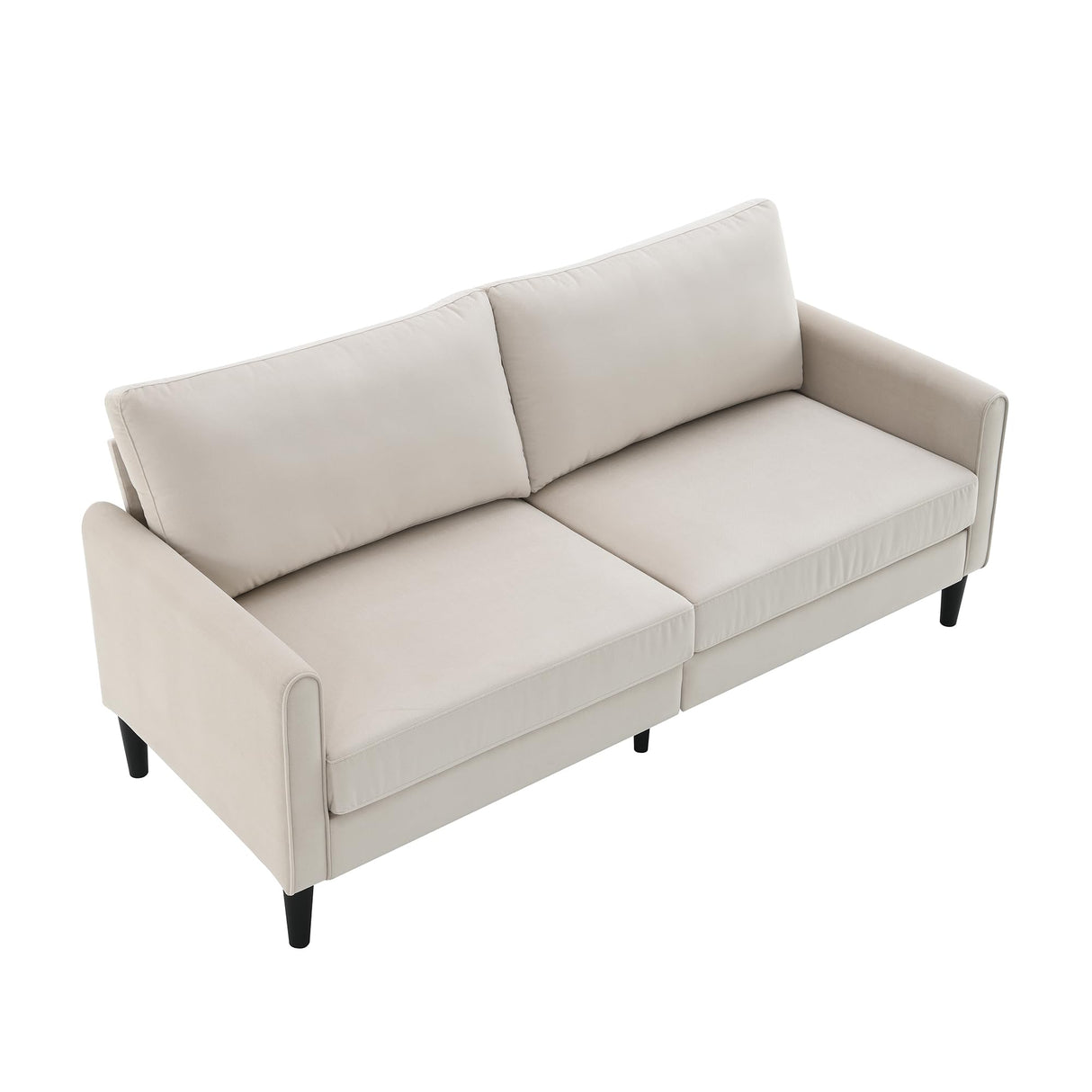 72.8'' Upholstered Modern Sofa, 3 Seater Comfy Couch for Bedroom and Living Room,