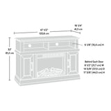 Misc Entertainment Entertainment Fireplace Credenza with Doors, for TVs up to 54",