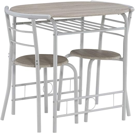 Small Kitchen Dining Table Set for 2, 3 Piece Round Kitchen Tables