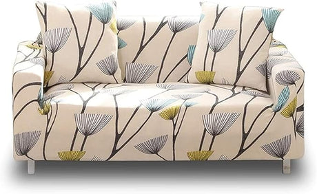 Stretch Sofa Covers Printed Couch Cover Loveseat Slipcovers for 2 Cushion Couch Sofa