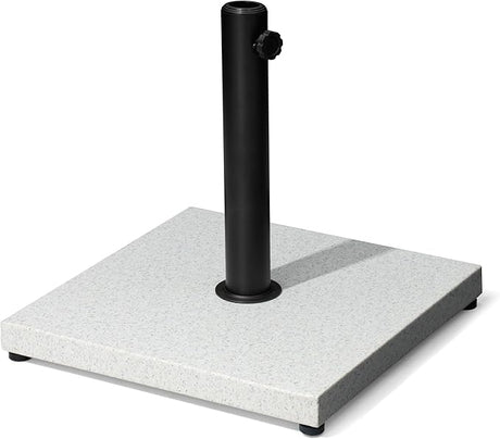 Patio Umbrella Base, 43lbs Outdoor Heavy Duty Square Concrete Stand Market Umbrella