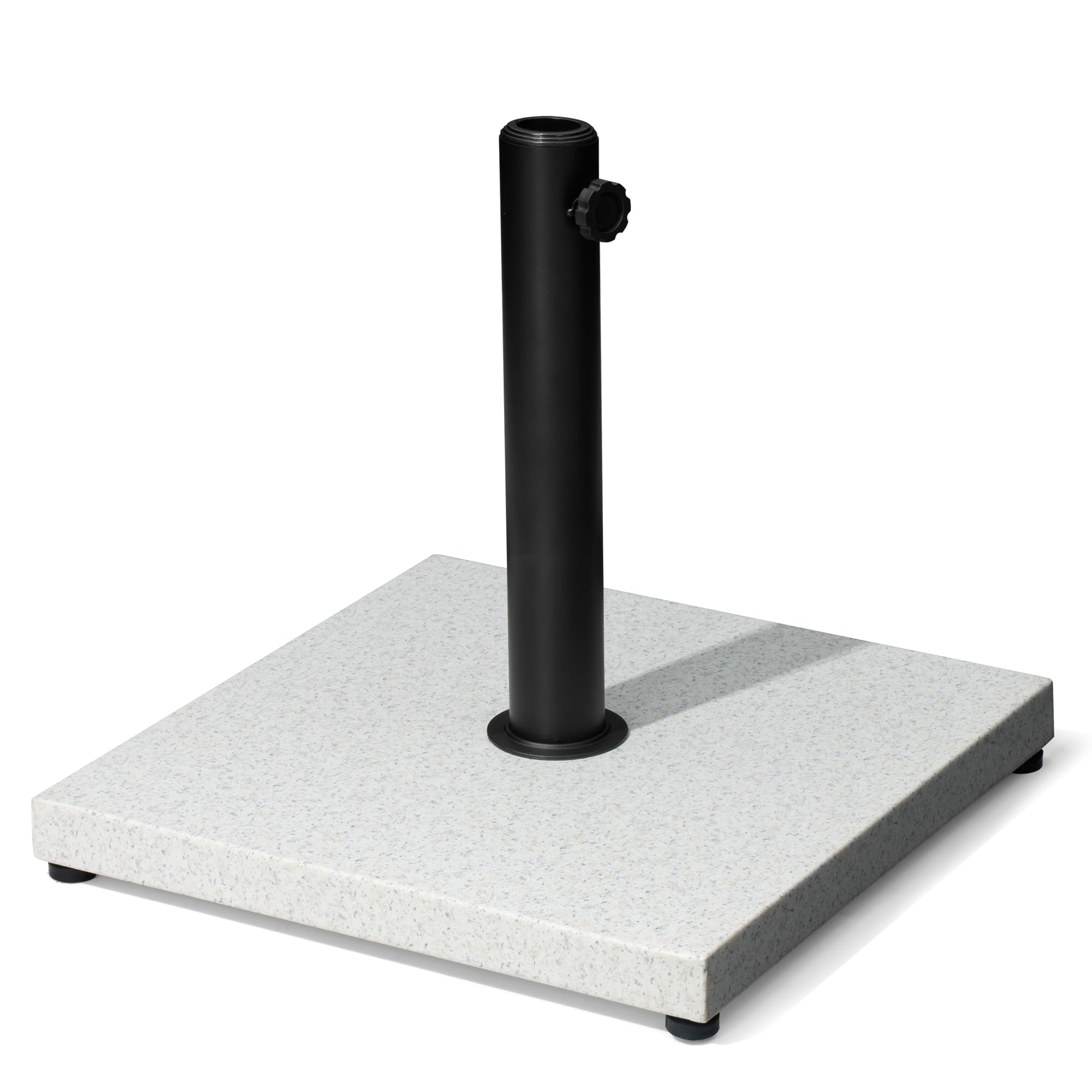 Patio Umbrella Base, 43lbs Outdoor Heavy Duty Square Concrete Stand Market Umbrella