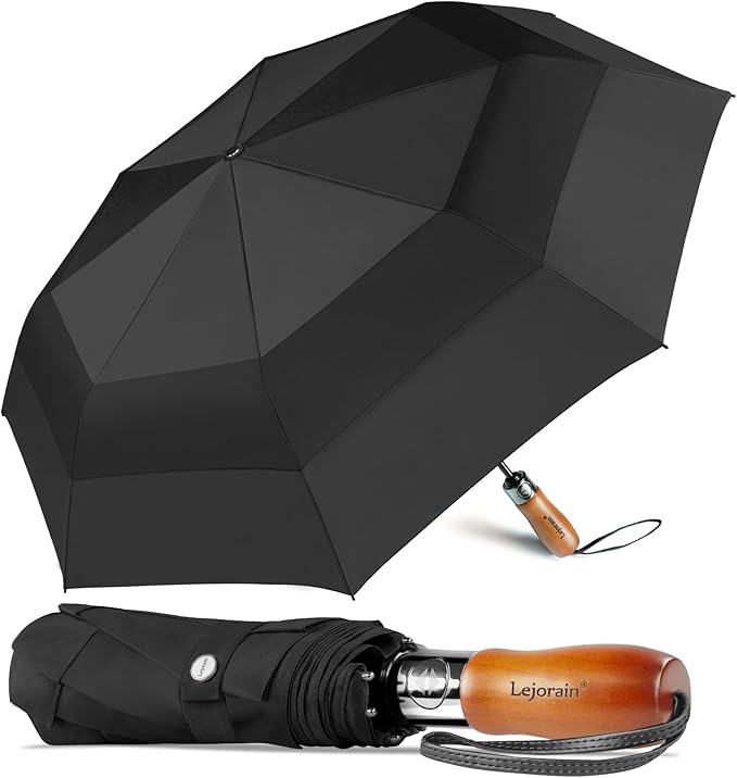 Large Compact Golf Umbrella - 54inch Oversized Auto Open Close Folding Golf Umbrella