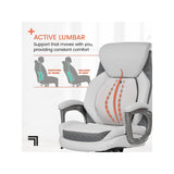 S600 Active Lumbar Ergonomic Bonded Leather Executive Massage Chair