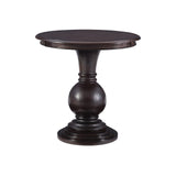 809-350 Espresso Round Accent Table 26"L x 26"W x 26"H