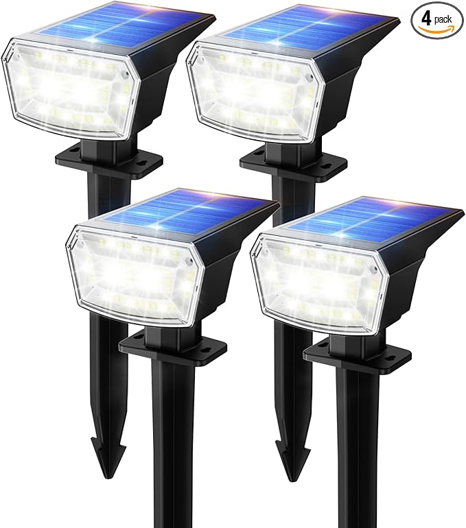 59 LED Super Bright Outdoor Solar Lights for Yard, 3 Lighting Modes