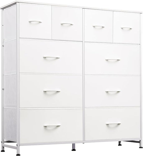 Dresser for Bedroom with 10 Drawers, Wide Fabric Dresser for Storage and Organization