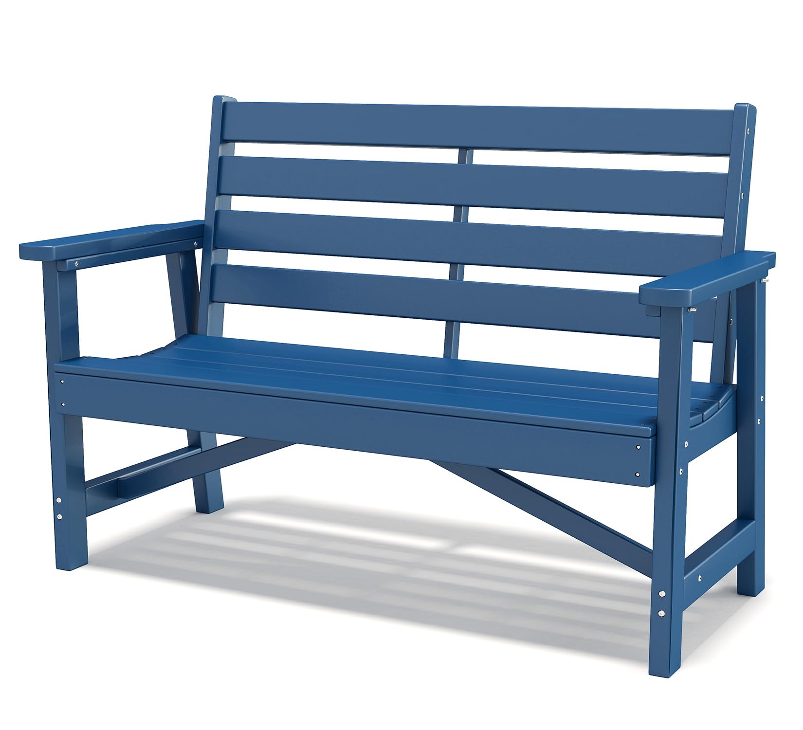 Outdoor Bench | HDPE Plastic | Garden Benches | All Weather | for Outdoors Patio Park Porch Outside Backyard