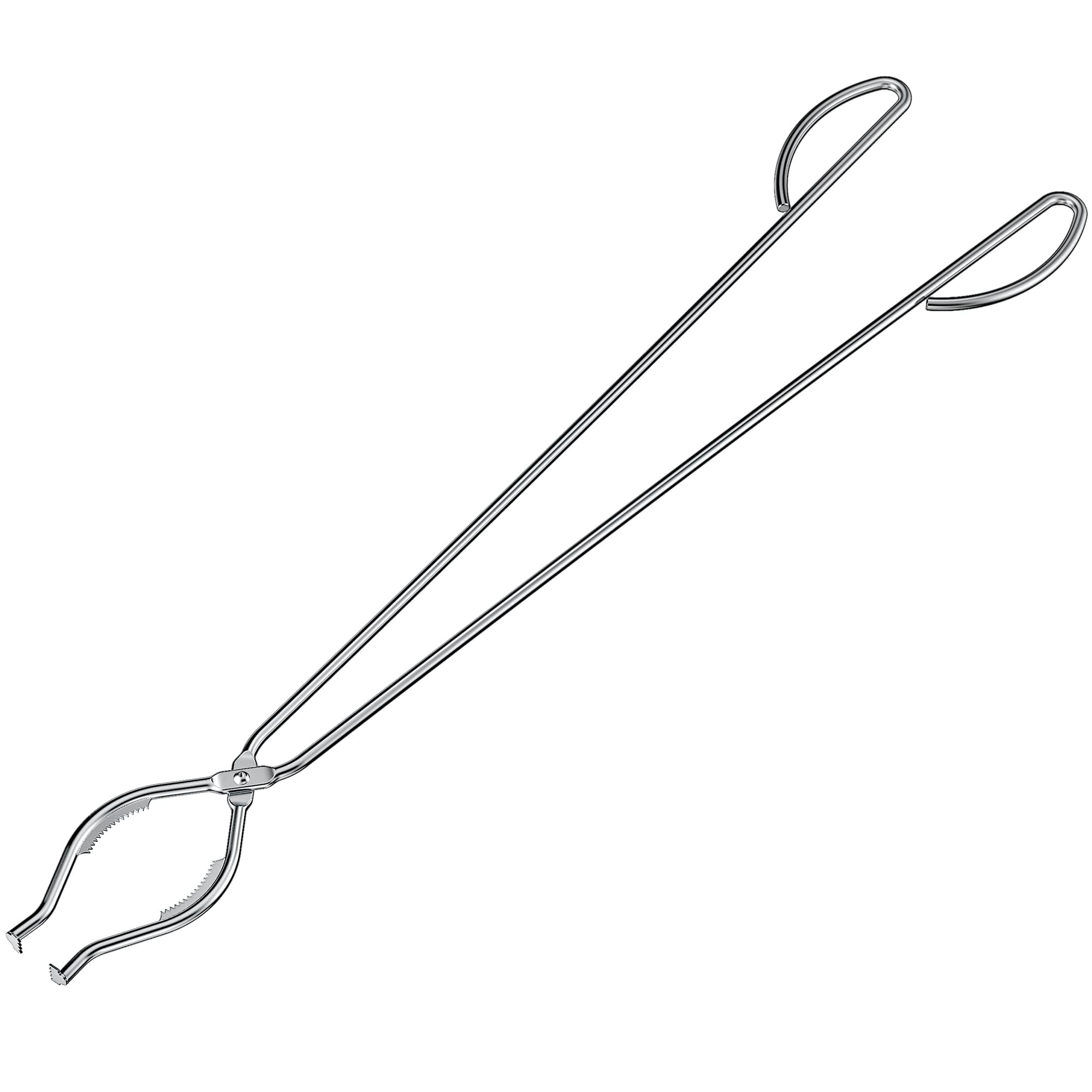 40-Inch Stainless Steel Log Claw Tongs - Heavy-Duty Metal Grip Grabber Tool