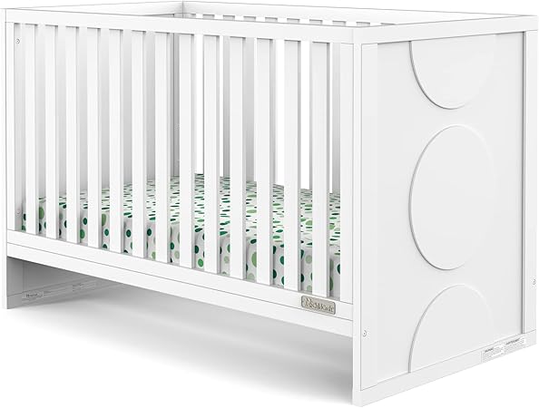 3 in 1 Convertible Crib, Baby Crib Converts to Day Bed, Toddler Bed