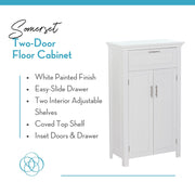 RiverRidge Somerset Two-Door Floor Cabinet, White