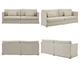 85.5" W Upholstered Loveseat Sofa with Covers for Living Room, Modern 2 Padded