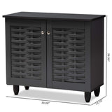 Shoe Cabinets, One Size, Dark Gray