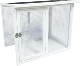 Rabbit Hutch Indoor and Outdoor 56.8" Guinea Pig Cage Chicken Coop Bunny Cage