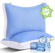 Cooling Bed Pillows Queen Size Set of 2, Cool for Hot Sleepers