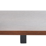 Mid-Century Modern TV Stand for 55" Flatscreen – Walnut & Black Entertainment Console