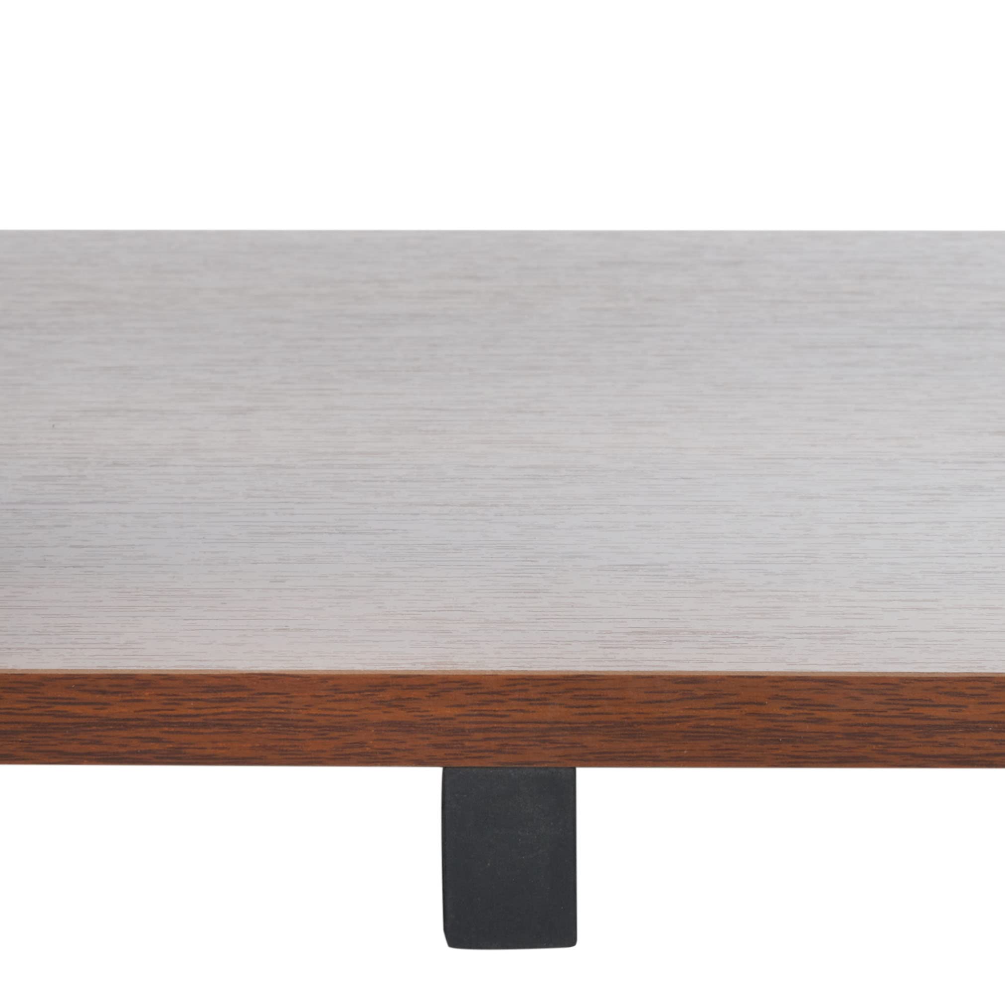 Mid-Century Modern TV Stand for 55" Flatscreen – Walnut & Black Entertainment Console