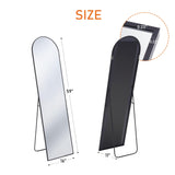 Arched Full Length Mirror 59"x16" Full Body Floor Mirror Standing Hanging or Leaning Wall