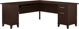 Somerset 72W L Shaped Desk with Storage in,