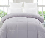 Down Alternative Comforter (Calm Blue / Grey, Queen) - All Season Comforter - by Natural
