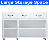 Upgraded Version Modern Buffet Cabinet Floor Side Office Cabinet,