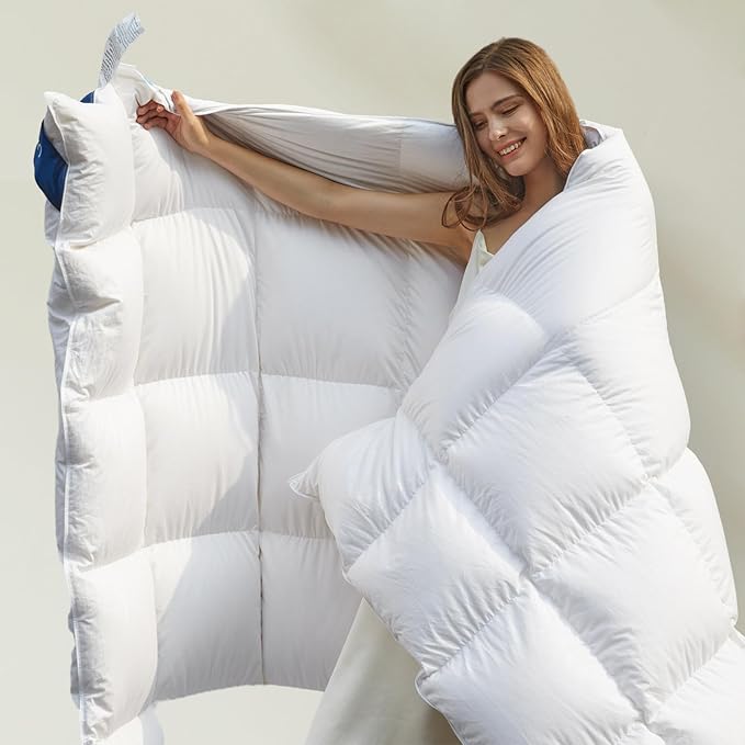 Feather Down Comforter Oversized King Size