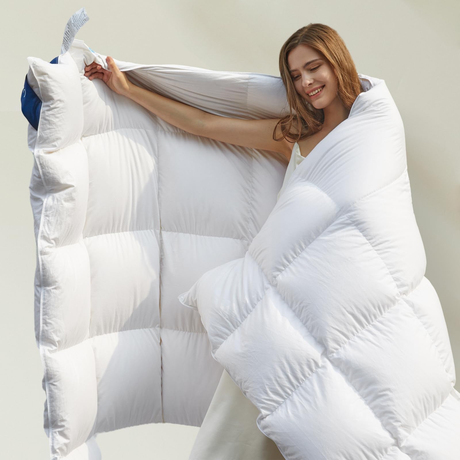 Feather Down Comforter Oversized King Size