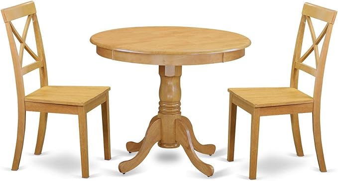 ANBO5-CAP-W Antique 5 Piece Kitchen Set for 4 Includes a Round Dining Room
