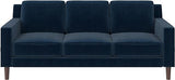 Brynn Loveseat 2 Seater Sofa, Blue Velvet