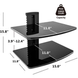 Tiers Floating Shelves for Wall under TV DVD Shelf Wall Mount Shelves Hold