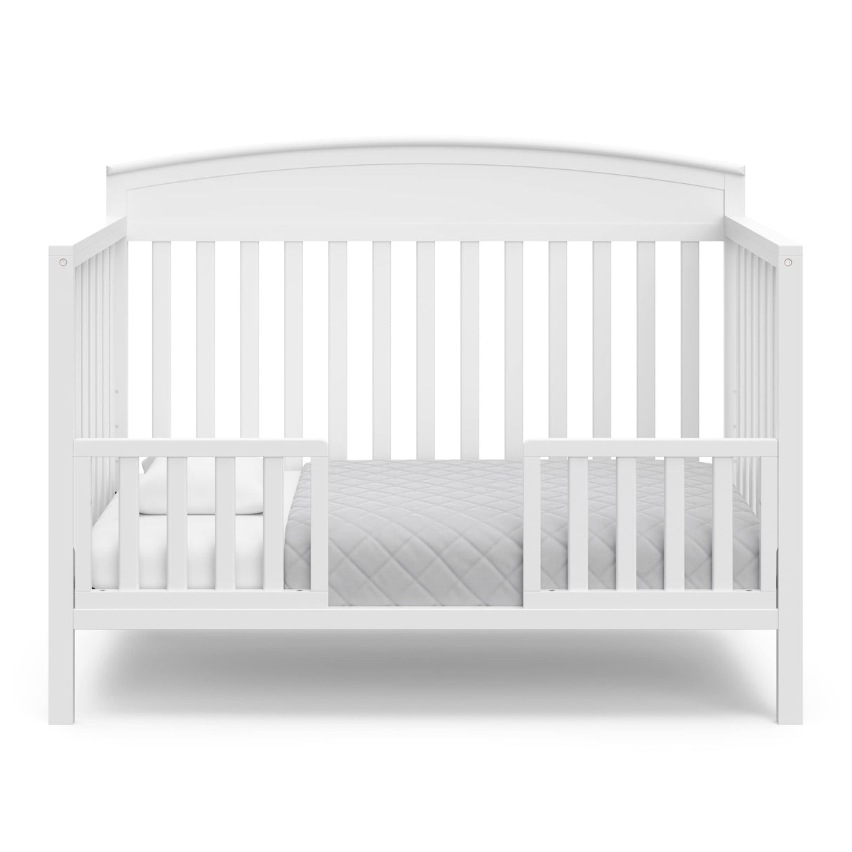 Benton 5-in-1 Convertible Crib with Drawer (Black) - Converts from Baby Crib to Toddler Bed,