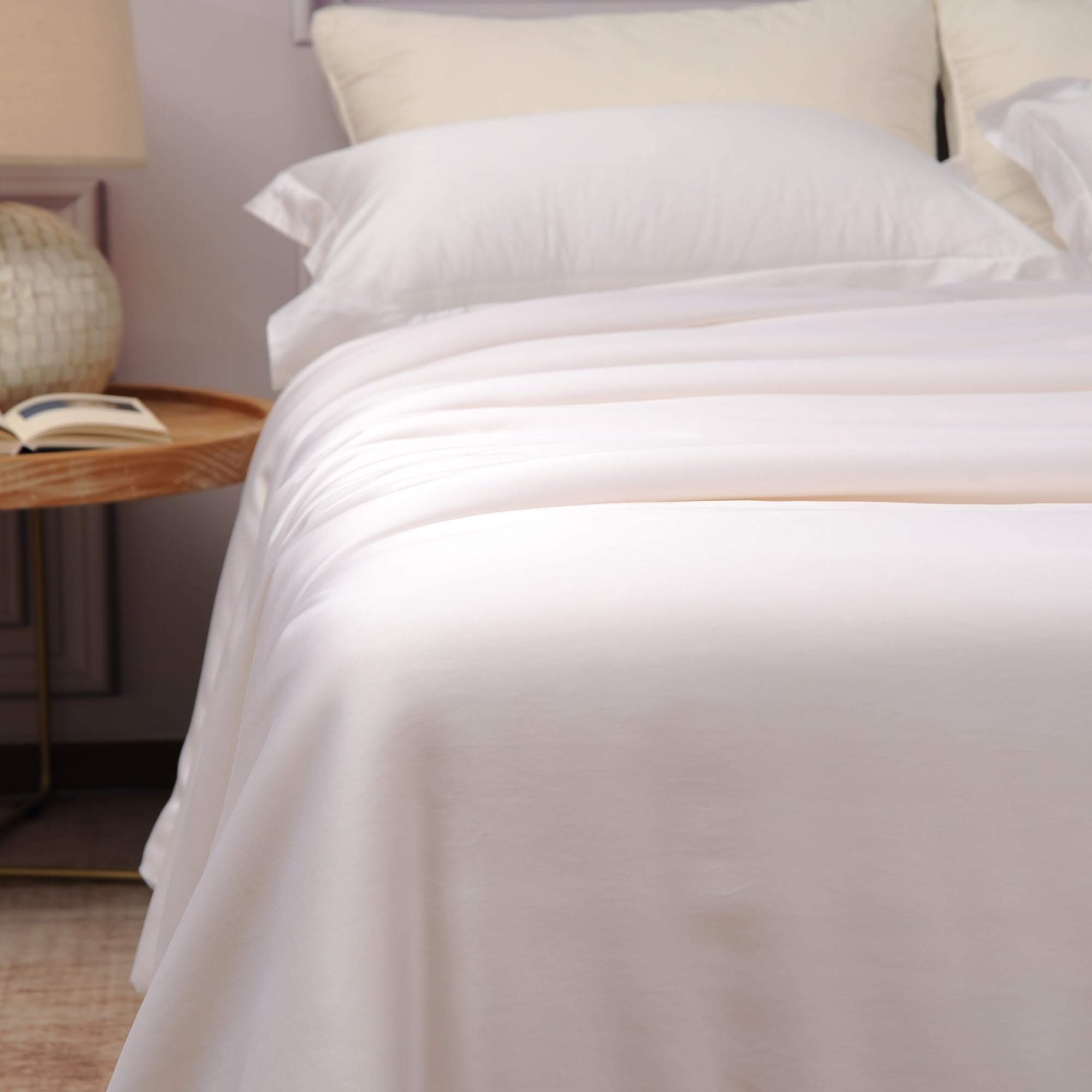 Silk Filled Comforter for All Season, Detachable Tencel Duvet Cover for Easy Care