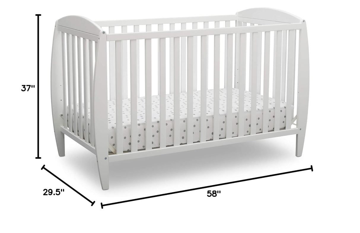 Taylor 4-in-1 Convertible Baby Crib, Easy to Assemble, Sustainable New Zealand Wood,