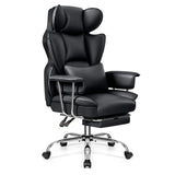 Office Desk Chair, Big and Tall Executive Office Chair with Footrest, Leather Computer