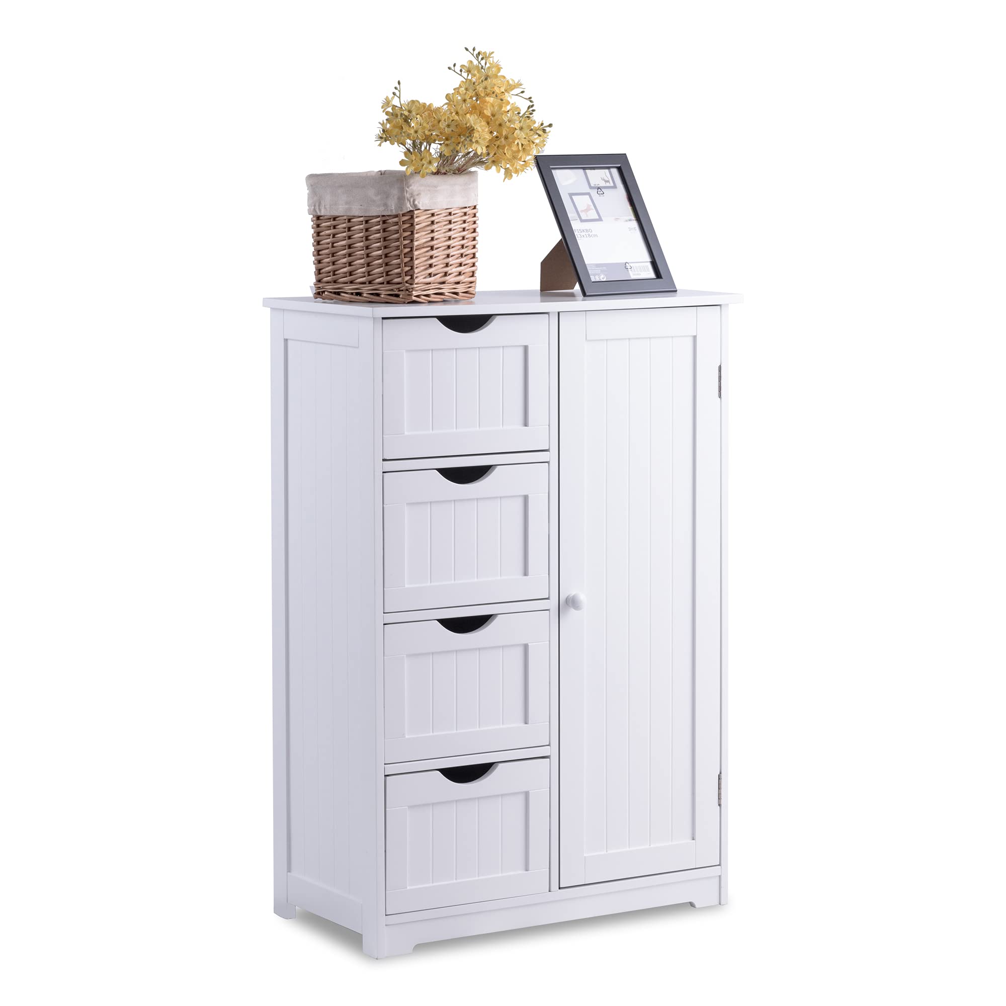 Bathroom Floor Cabinet, Multifunctional Storage Cabinet