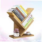 LIFKOME 3 Wooden Bookshelf Desktop Bookcase Wood Storage Shelves Wooden Book Shelf Tabletop Bookshelf Wooden Book Shelves Wooden Bookcase Book Storage Rack Bookstore Student Bamboo Simple