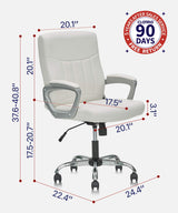 Office Computer Desk Chair Executive Mid Back Chair Comfortable Ergonomic Managerial