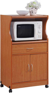 IMPORT Microwave Cart with One Drawer, Two Doors