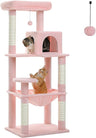 56.3'' Tall Cat Tree for Indoor Cats Multi-Level Cat Tower