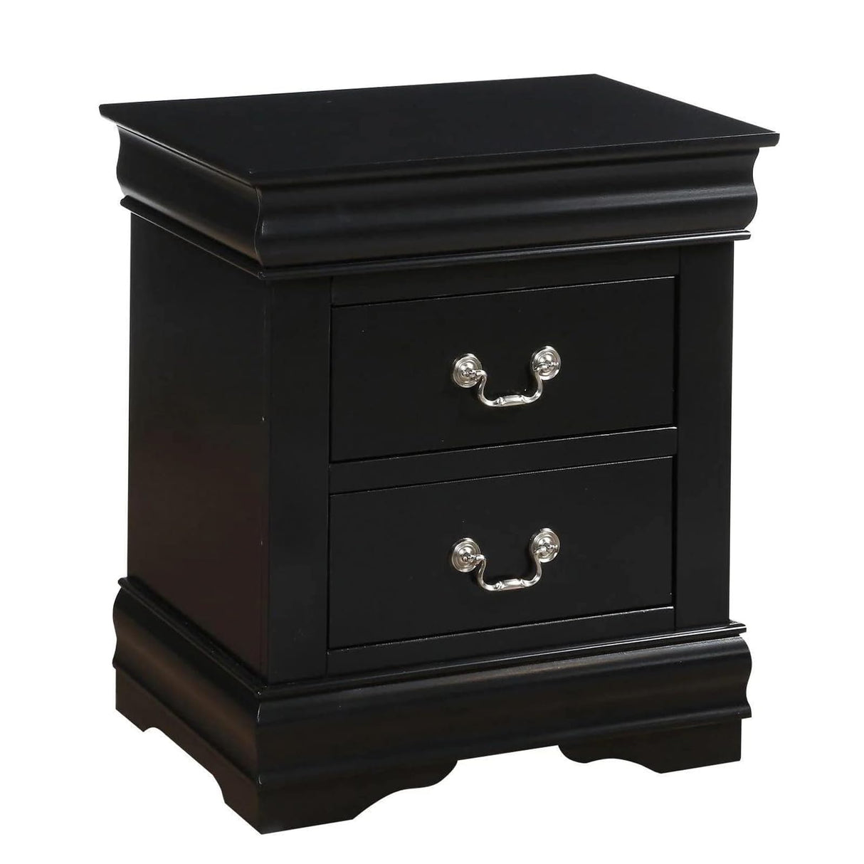 Louis Philippe Nightstand in Black