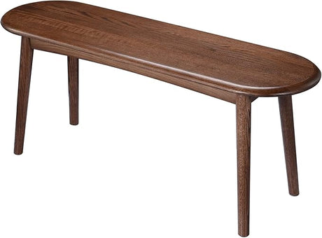 Entryway Bench, Oak Wood, Khaki