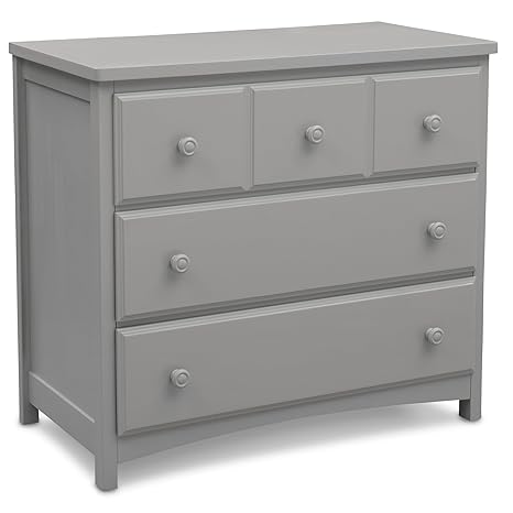 3 Drawer Dresser with Interlocking Drawers, Dark Chocolate