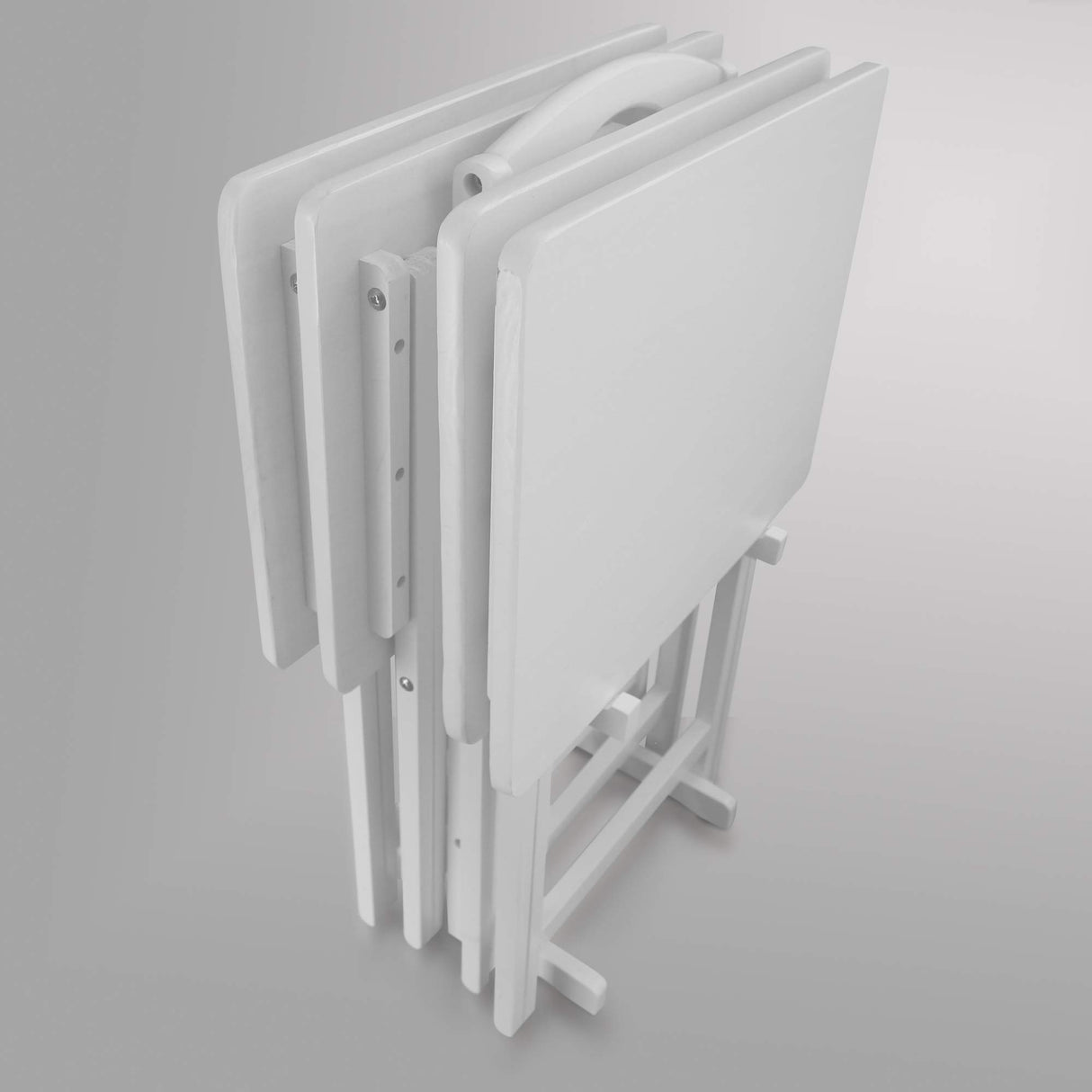 5pcs Tray Table Set, White (New)