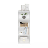 Luder Bookcase / Book / Storage, 4-Tier, White