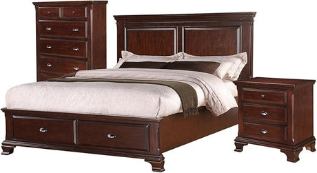 Brinley 3-Piece Queen Bedroom Set in Cherry