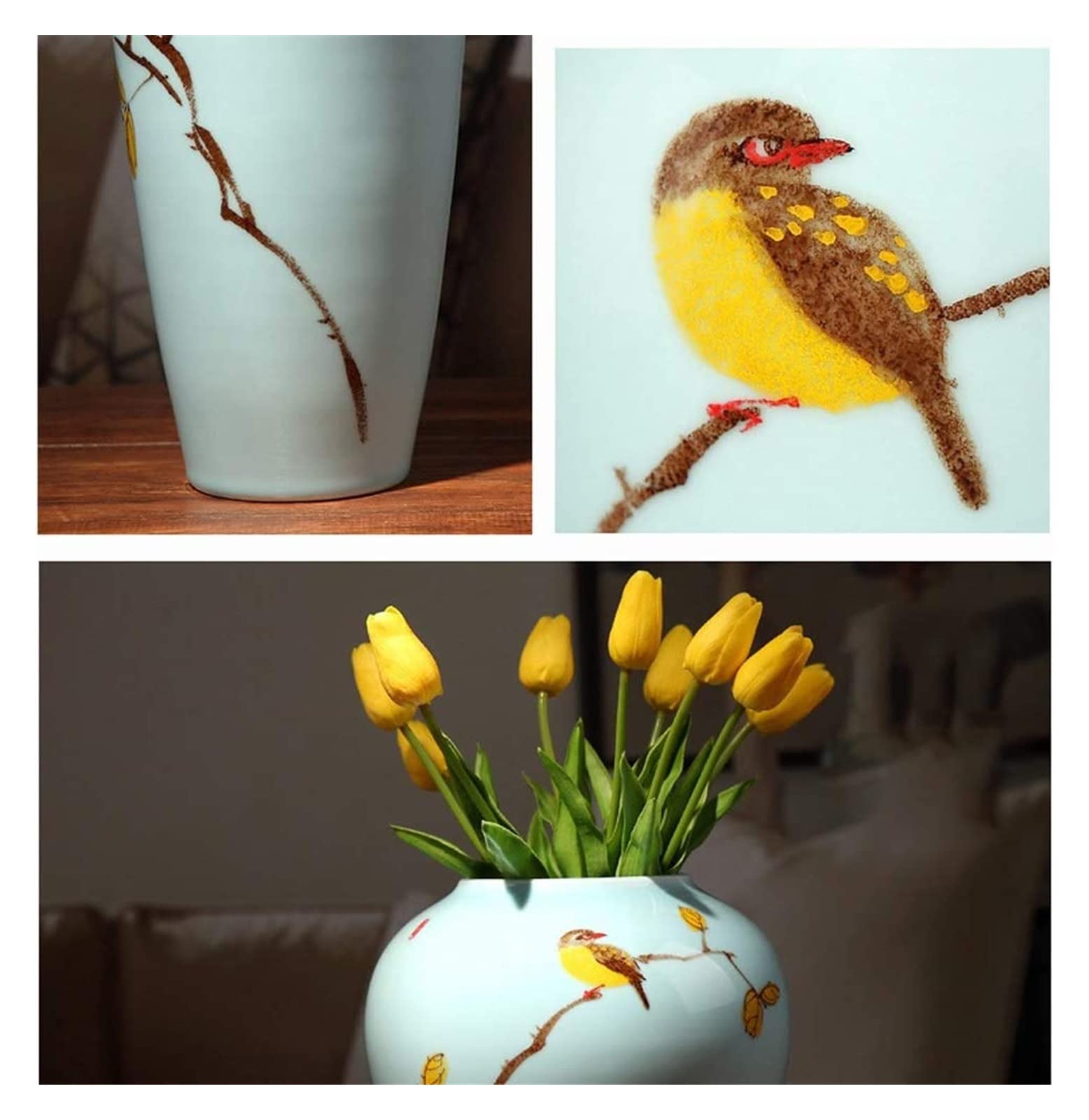 Sculpture Vase Vase Ceramic Jewelry Modern Chinese Dried Flower Flower Arrangement
