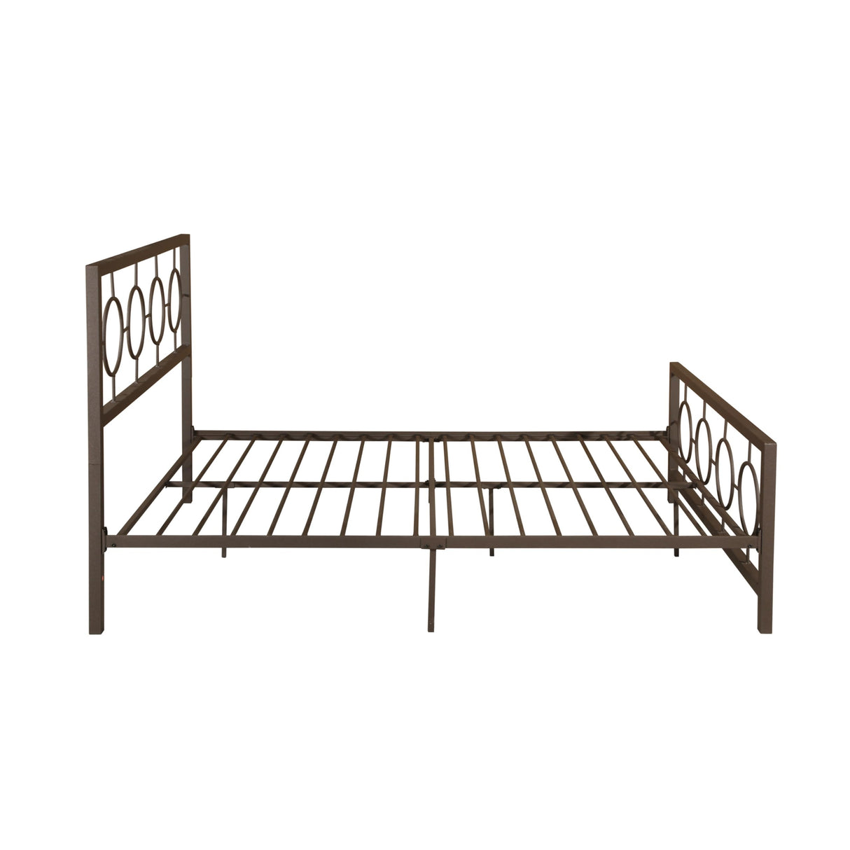 Queen Size Platform Bed with Headboard, Metal Bed Frame, No Box Spring Need