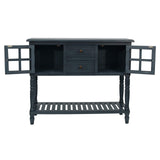 Morgan 2-Door Console Table, Antique Navy