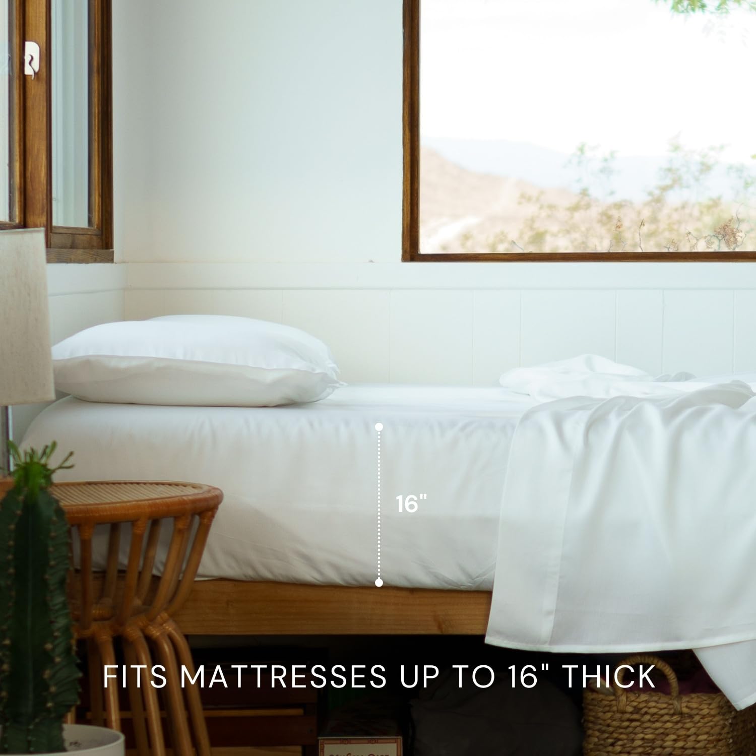 Lyocell Sheet Set - Breathable Cooling King Sheet Set, Soft Luxury Bedding Woven