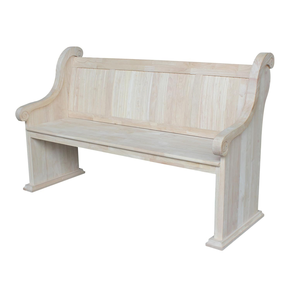 Sanctuary, Unfinished Bench, 62.8 in W x 25 in D x 38.2 in H